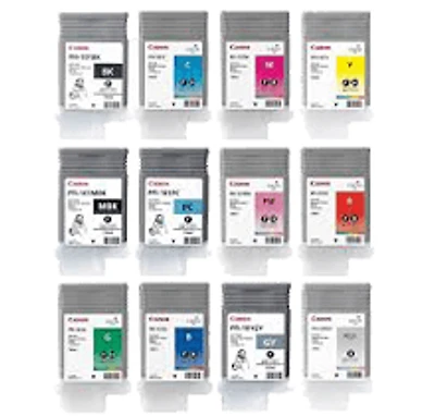Canon PFI-101 Ink / Inkjet Cartridge Set Black Matte Black Cyan Magenta Yellow Gray Photo Gray Green Red Blue Photo Cyan Photo Magenta
