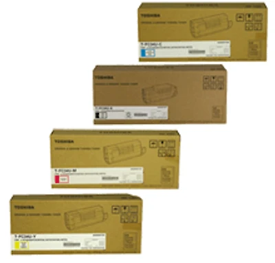 TOSHIBA TFC34 Laser Toner Cartridge Set Black Cyan Magenta Yellow