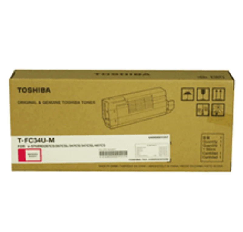 TOSHIBA TFC34UM Laser Toner Cartridge Magenta