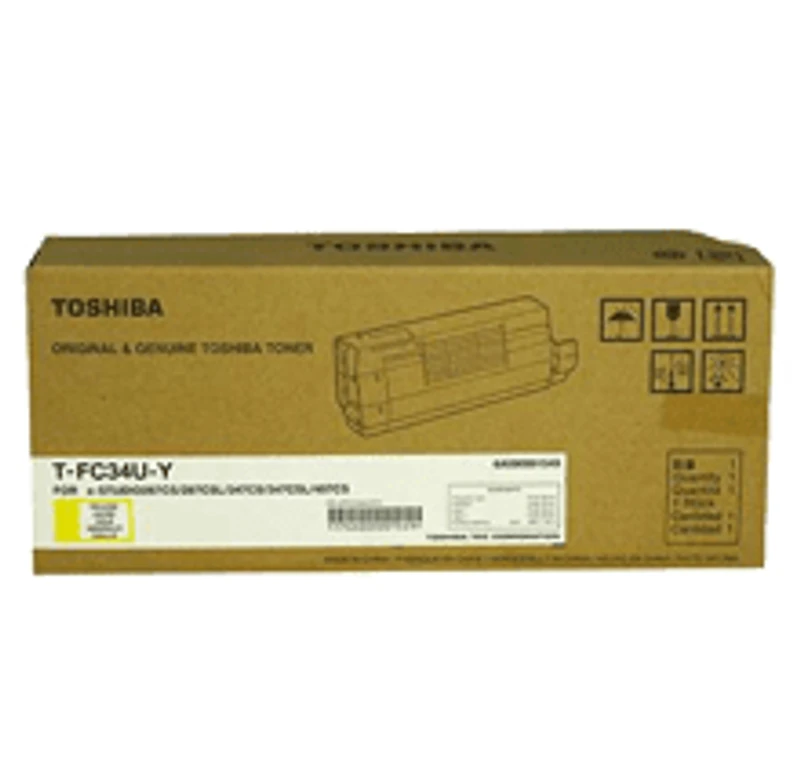 TOSHIBA TFC34UY Laser Toner Cartridge Yellow