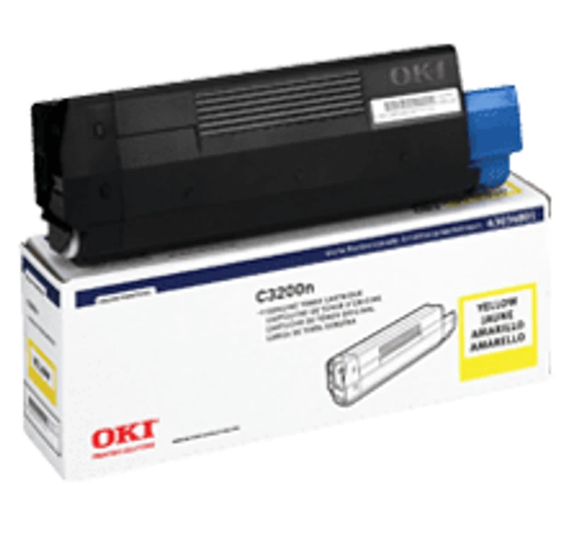 Okidata 43034801 Laser Toner Cartridge Yellow