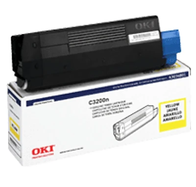 Okidata 43034801 Laser Toner Cartridge Yellow