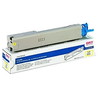 Okidata Laser Toner Cartridge Yellow High Yield