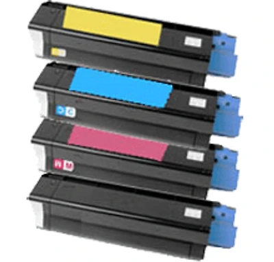 Okidata C3100 / C3200 Laser Toner Cartridge Set Black Cyan Yellow Magenta