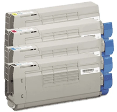 Okidata C710 (Type C16) Laser Toner Cartridge Set Black Cyan MAgenta Yellow