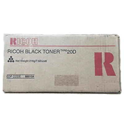 Ricoh 885154 (Type 20D) Laser Toner Cartrdige Black (Pack of 6