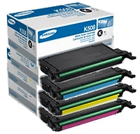 Samsung CLT-508S Laser Toner Cartridge Set Black Cyan Yellow Magenta