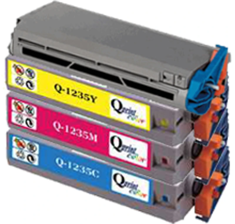 TEKTRONIX 1235 Set Laser Toner Cartridge Set Black Cyan Yellow Magenta