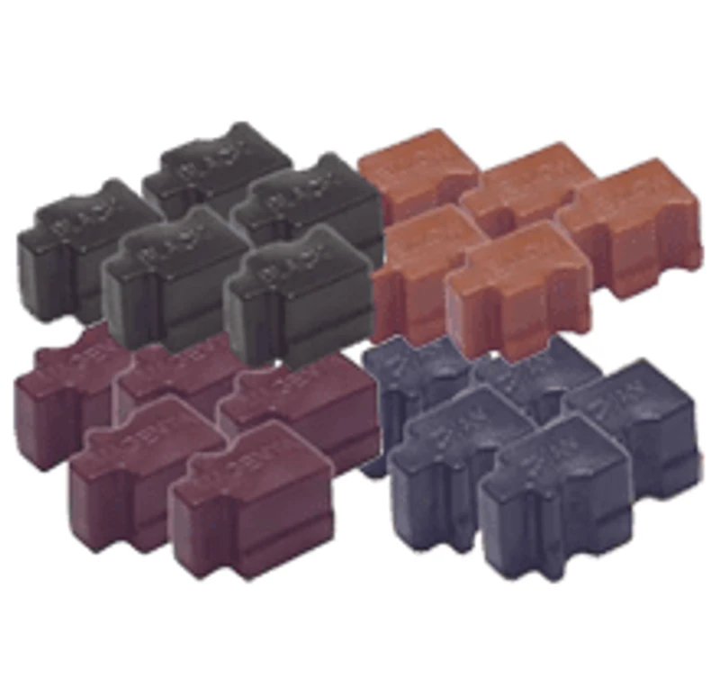 TEKTRONIX 8200 SOLID Ink Stick Set 5 Black 2 Cyan 2 Yellow 2 Magenta