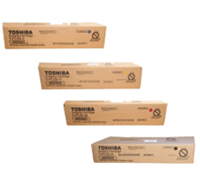 Toshiba TFC55 Laser Toner Cartridge Set Black Cyan Magenta Yellow