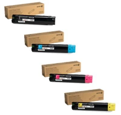 XEROX 6700 Laser Toner Cartridge Set Black Cyan Magenta Yellow High Yield