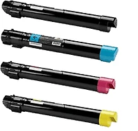 XEROX 7800 Laser Toner Cartridge Set Black Cyan Yellow Magenta High Yield