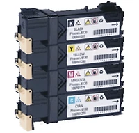 XEROX 6128 Laser Toner Cartridge Set Black Cyan Yellow Magenta