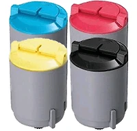 XEROX / TEKTRONIX 6110 Laser Toner Set Cartridge Black Cyan Yellow Magenta