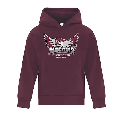 MTCS ATCY2500 – EVERYDAY FLEECE HOODED YOUTH SWEATSHIRT (Maroon)