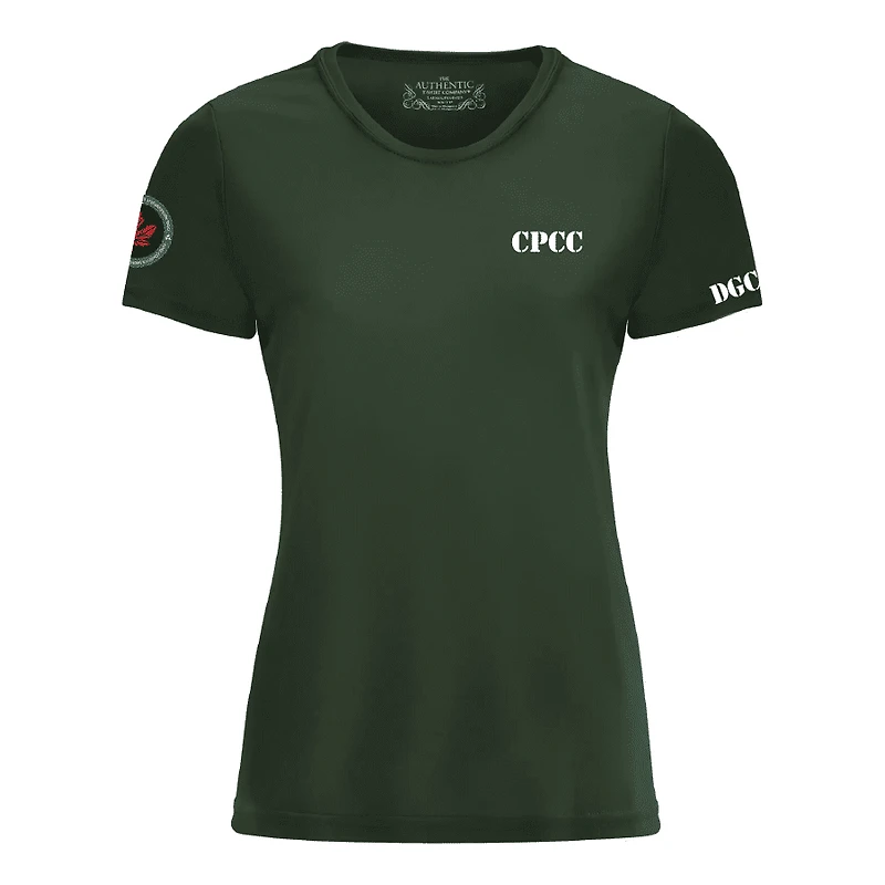 CPCC L350 PRO TEAM SHORT SLEEVE LADIES’ TEE (FOREST GREEN)