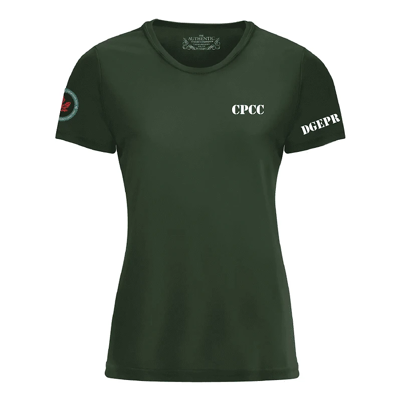 CPCC L350 PRO TEAM SHORT SLEEVE LADIES’ TEE (FOREST GREEN)