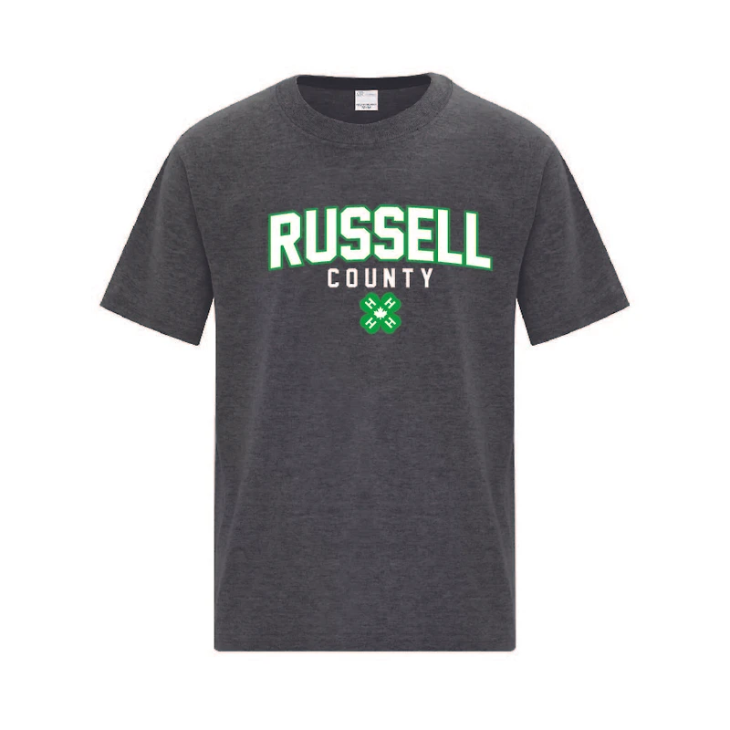 RUSSELL COUNTY ATC1000Y YOUTH TSHIRT (DARK HEATHER GREY)
