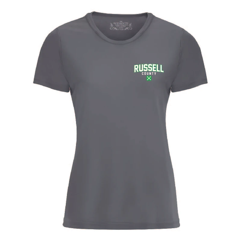 RUSSELL COUNTY ATC L350 ADULT LADIES PRO TEAM TSHIRT (COAL GREY)
