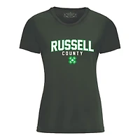RUSSELL COUNTY ATC L350 ADULT LADIES PRO TEAM TSHIRT (FOREST GREEN)