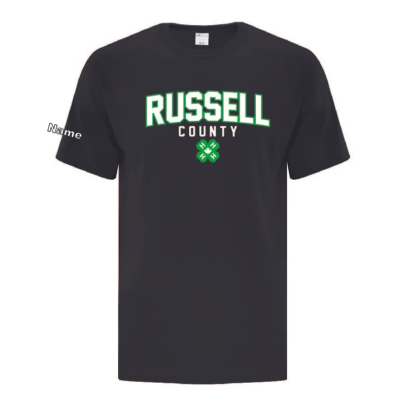 RUSSELL COUNTY ATC1000 ADULT UNISEX TSHIRT (BLACK)