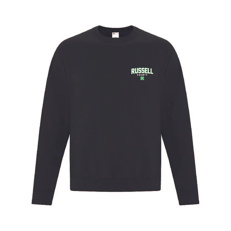 RUSSELL COUNTY ATCF2400 CREWNECK SWEATSHIRT (BLACK)