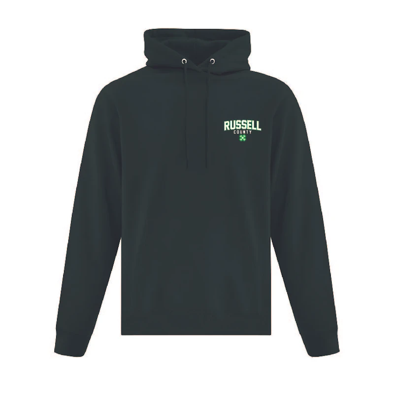 RUSSELL COUNTY ATCF2500 FLEECE HOODED SWEATSHIRT (DARK GREEN)