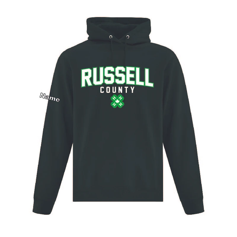 RUSSELL COUNTY ATCF2500 FLEECE HOODED SWEATSHIRT (DARK GREEN)
