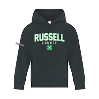 RUSSELL COUNTY ATCY2500 YOUTH FLEECE HOODED SWEATSHIRT (DARK GREEN)