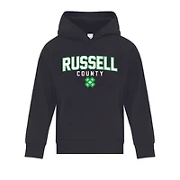 RUSSELL COUNTY ATCY2500 YOUTH FLEECE HOODED SWEATSHIRT (BLACK)