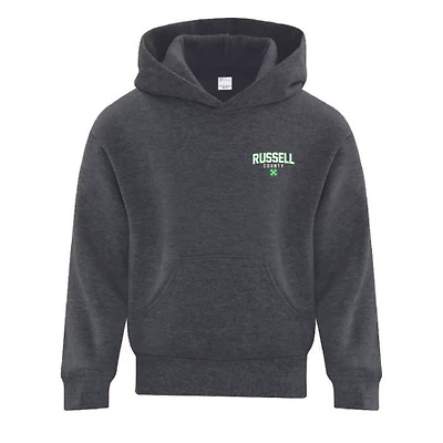 RUSSELL COUNTY ATCY2500 YOUTH FLEECE HOODED SWEATSHIRT (DARK HEATHER GREY)