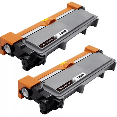 Brother TN-660 Laser Toner Cartridge – High Yield – Black – Pack of