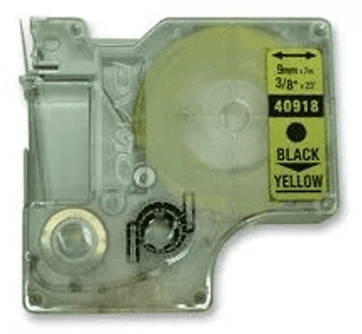 DYMO Label Tape Black on Yellow