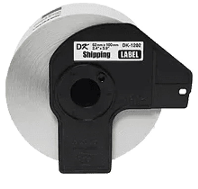 Brother DK-1202 – White Shipping Paper Labels (300 Labels) – 2.4″ x 3.9″ (62 mm x 100 mm) – With Cartridge
