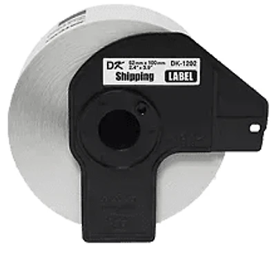 Brother DK-1202 – White Shipping Paper Labels (300 Labels) – 2.4″ x 3.9″ (62 mm x 100 mm) – With Cartridge