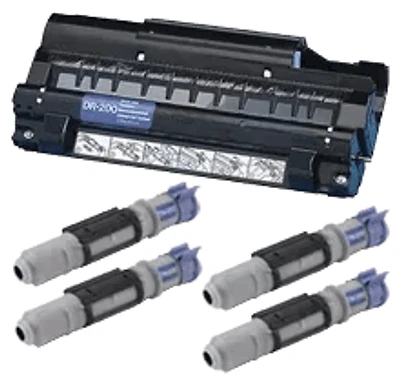 Brother TN-200 / DR-200 Combo Pack – Laser Toner Cartridge and Drum Unit – 4 Toners