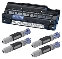 Brother TN-200 / DR-200 Combo Pack – Laser Toner Cartridge and Drum Unit – 4 Toners