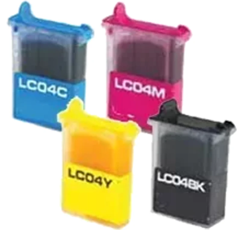 Brother LC-04 Set Ink / Inkjet Cartridge – Black Cyan Yellow Magenta