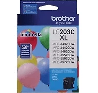 Brand New Original Brother LC-203C Ink / Inkjet Cartridge High Yield - Cyan