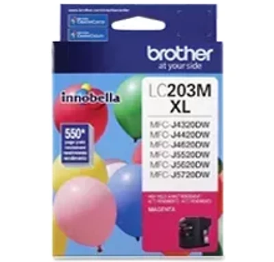 Brand New Original Brother LC-203M Ink / Inkjet Cartridge High Yield - Magenta
