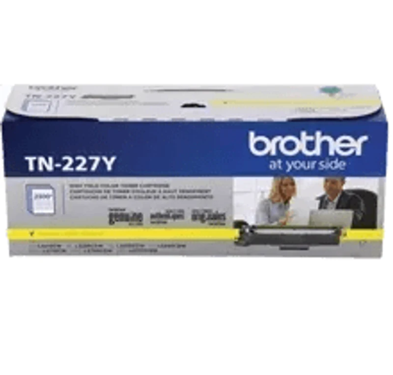 Brand New Original Brother TN-227Y Laser Toner Cartridge - High Yield - Yellow