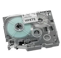 Brother TZE-221 - Black on White Laminated Tape for P-touch Label Makers - 9 mm wide x 8 m long