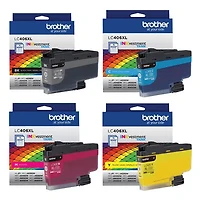 ~Brand New Original Brother LC406XL Set Black Cyan Magenta Yellow Ink / Inkjet Cartridge