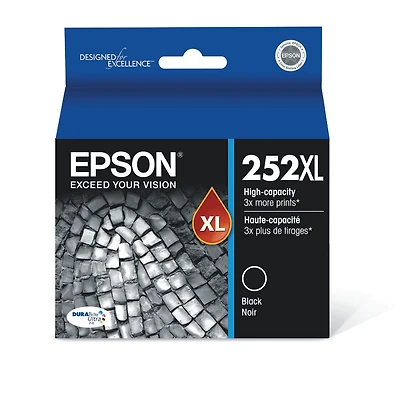 ~Brand New Original Epson T252XL120 High Yield High Yield Black Ink / Inkjet Cartridge