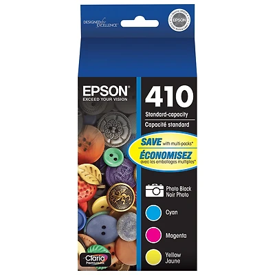 ~Brand New Original Epson T410520 Photo Black Cyan Magenta Yellow Ink / Inkjet Cartridge Set