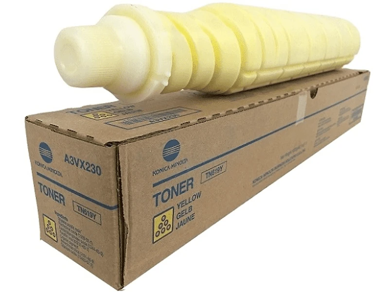 ~Brand New Original Konica Minolta A3VX230 (TN619Y) Yellow Laser Toner Cartridge