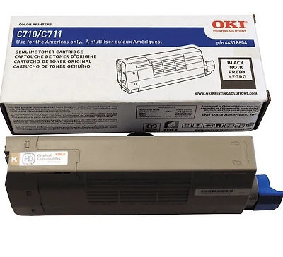 ~Brand New Original Okidata 44318604 Black Laser Toner Cartridge