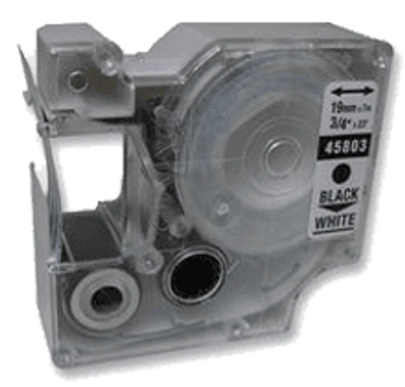 DYMO 45803 Label Tape Black on White