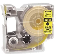 DYMO 45808 Label Tape Black on Yellow