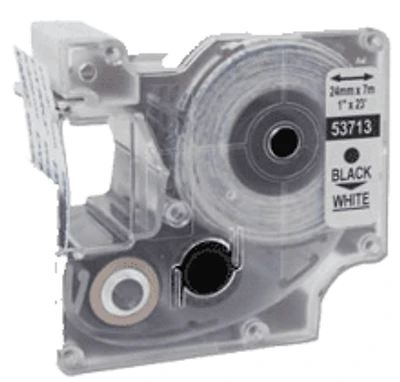 DYMO 53713 Label Tape Black on White
